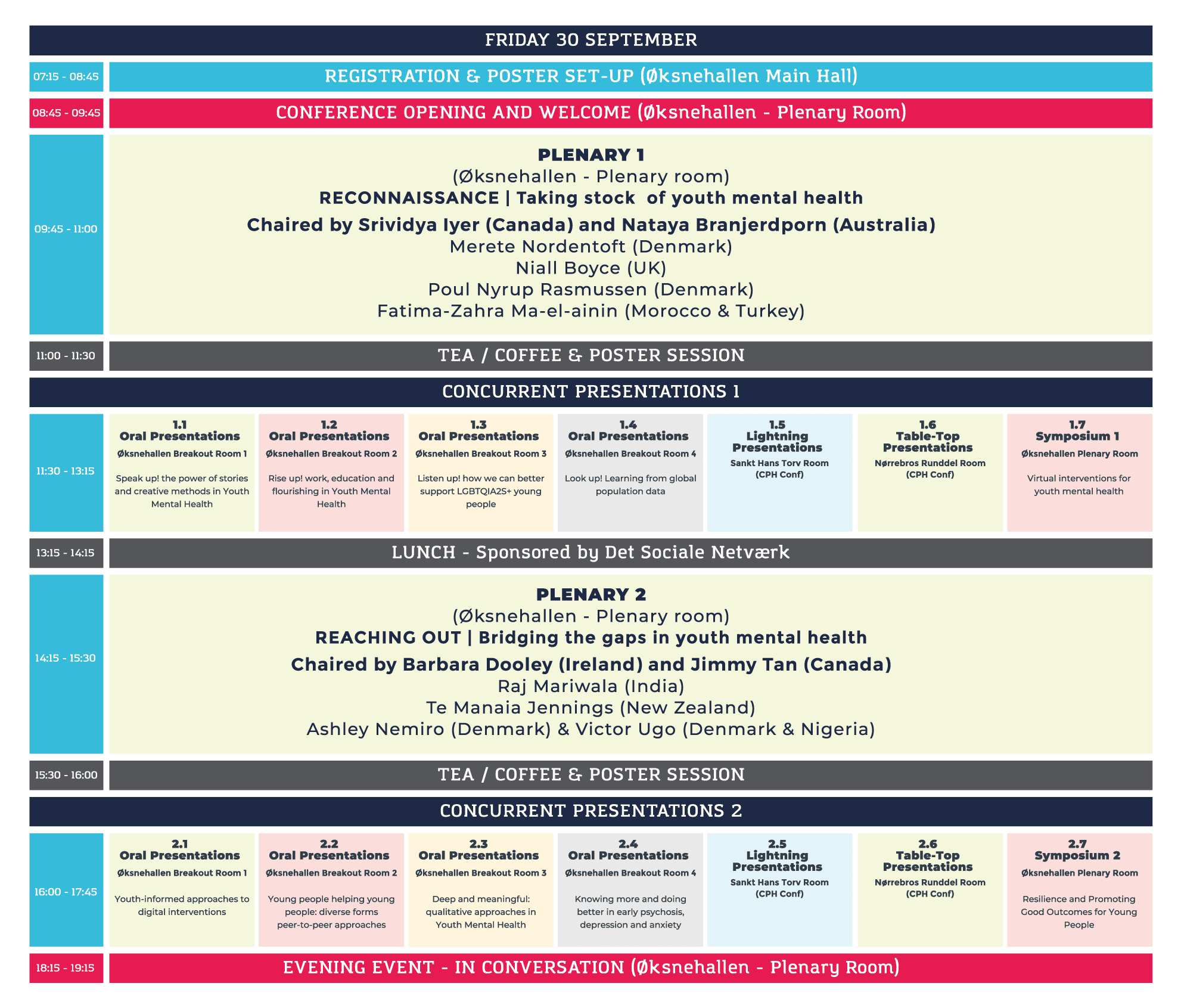 Programme Overview - Friday 30 Sept 2022