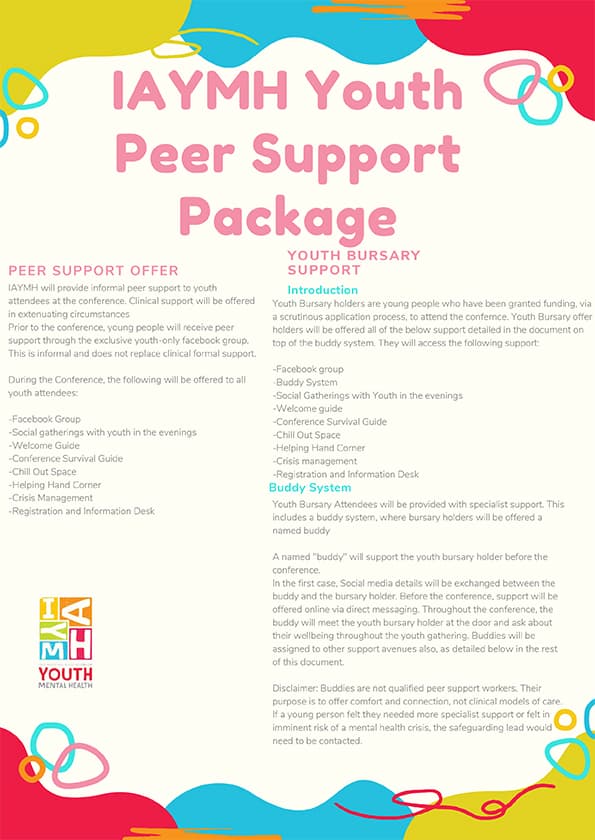 Youth Peer Support Package - iaymh2022